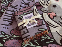 Purple Guinea pig woven blanket by Noristudio