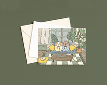 Bubu and Moonch Collection Art Print "Rainy Day", A2