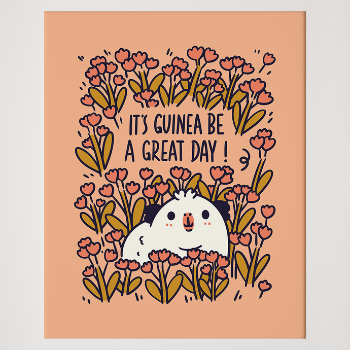 Meadow Collection Guinea Pig Art Print 