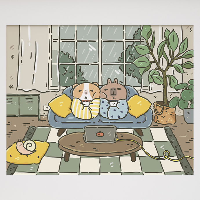 Bubu and Moonch Collection Art Print 