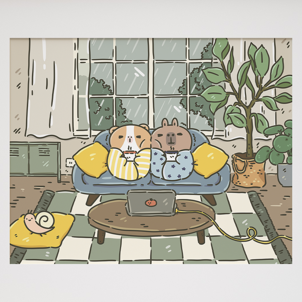 Bubu and Moonch Collection Art Print 