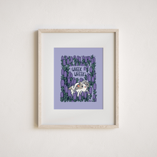 Purple Guinea pig art print by Noristudio