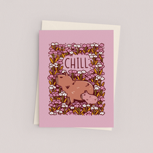 Noristudio Meadow Collection Capybara Card/Mini print "Chill", A2
