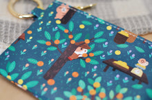 Small Zipper Bag featuring Noristudio Bubu and Moonch Orange Harvest Pattern