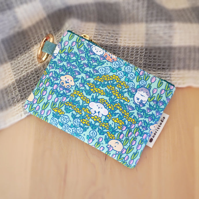 hamster meadow small zipper wallet by Noristudio