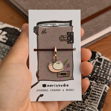 Josh the Snail Soup Dumpling Journal Charm with Lobster Clasp
