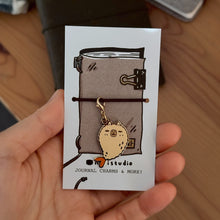 Moonch the Capybara Shrimp Tempura Journal Charm with Lobster Clasp