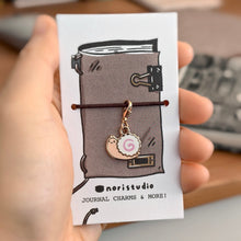 Josh the Snail Narutomaki Journal Charm with Lobster Clasp