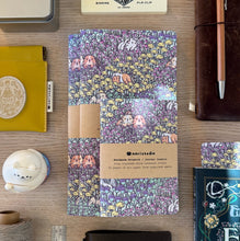 Handmade Notebook / Travelers Notebook Inserts,  Long Haired Guinea pigs and Floral Garden