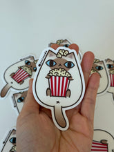 Cinnamon Point Siamese Cat with Popcorn Vinyl Sticker