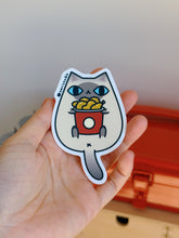 Seal Point (Dark Brown Points) Siamese Cat with Fried Chicken Vinyl Sticker