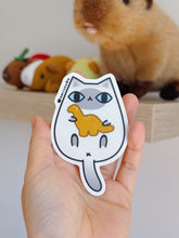Blue Point Siamese Cat with Dino Nugget Vinyl Sticker