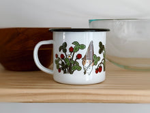 Bubu and Moonch Enamel Camp Mug - "Strawberry Season"
