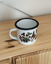 Bubu and Moonch Enamel Camp Mug - "Strawberry Season"