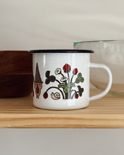 Bubu and Moonch Enamel Camp Mug - "Strawberry Season"