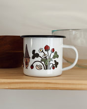 Bubu and Moonch Enamel Camp Mug - "Strawberry Season"