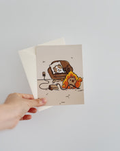 Bubu and Moonch Collection Art Print "Lazy Roommate", A2