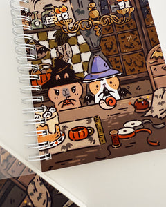 A6 Sticker Book, Bubu and Moonch "Halloween Craft Party"