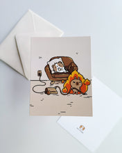 Bubu and Moonch Collection Art Print "Lazy Roommate", A2