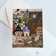 Bubu and Moonch Collection Art Print "Halloween Craft Party", A2