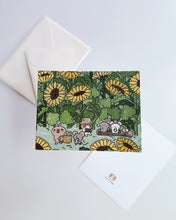 Bubu and Moonch Collection Art Print "Sunflowers", A2