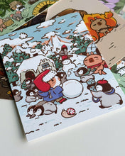 Bubu and Moonch Collection Art Print "Penguin Holiday", A2