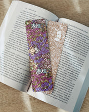 rabbit and floral bookmark by Noristudio