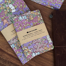 bunny meadow handmade insert for travelers notebook by Noristudio