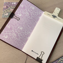Handmade Notebook / Travelers Notebook Inserts,  Long Haired Guinea pigs and Floral Garden