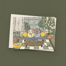 Bubu and Moonch Collection Art Print "Rainy Day", A2