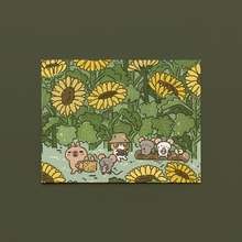 Bubu and Moonch Collection Art Print "Sunflowers", A2