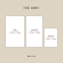 Handmade Notebook / Travelers Notebook Inserts, Hamster Meadow