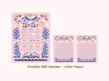 Noristudio Bubu and Moonch 2021 Calendar and Letter papers set