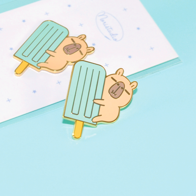 Moonch and Blue Ice Pop Enamel Pin
