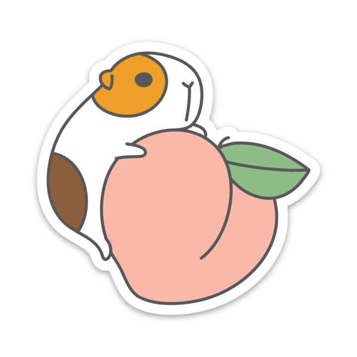 Peaches and eggplants | Sticker