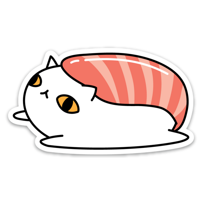 Sushi Cat Vinyl Sticker