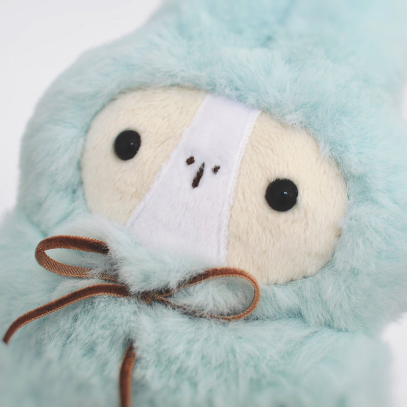 One-of-a-kind Handmade Plushie, Bunny Bubu, Mint Ice-cream