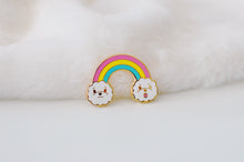 Rainbow Bichon Enamel Pin