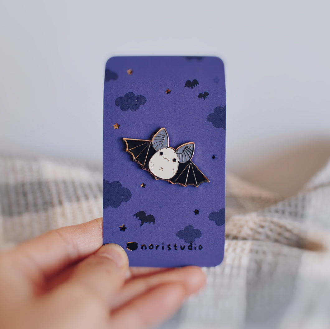 Townsend's Big-eared Bat Enamel Pin by Noristudio