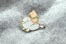 baby seal lapel pin by Noristudio, capybara pin 