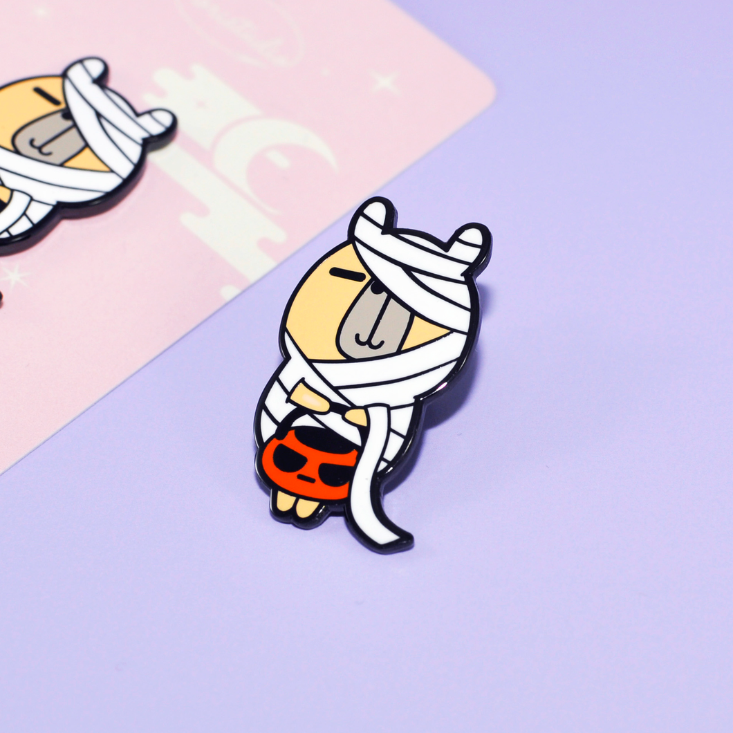 Moonch Halloween Mummy Enamel Pin