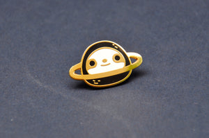 24K gold plated planet sloth pin 
