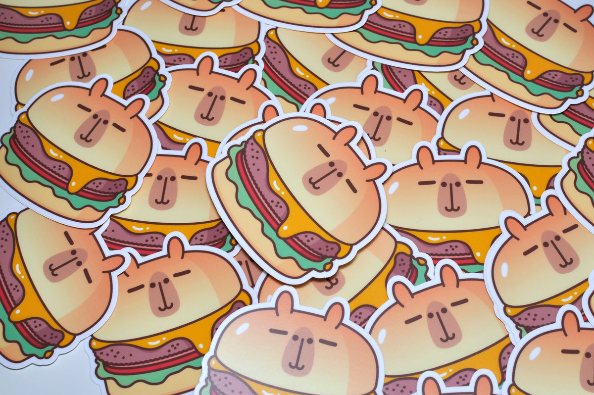 Moonch Cheeseburger Vinyl Sticker – Noristudio