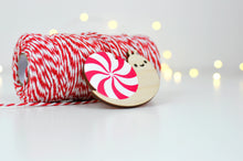 Peppermint Candy Josh the Snail Wood Ornament