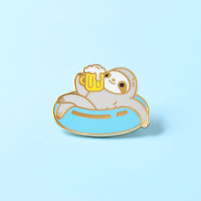 swimming sloth enamel pin by Noristudio