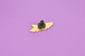 kawaii bat pin by Noristudio big-eared bat enamel pin