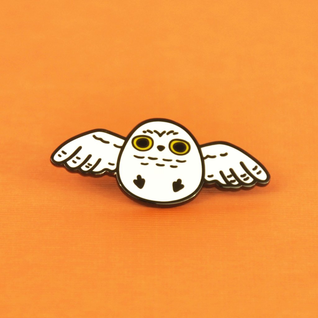snowy owl pin Hedwig Owl pin by Noristudio 