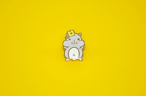 cute hamster enamel pin by Noristudio
