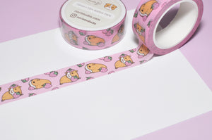 Pink Guinea pig washi tape for Guinea lovers, Guinea pig lover gift, cavy gift 