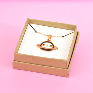 Copper Plated Planet Sloth Necklace